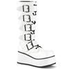 DemoniaCult - TRASHVILLE518 Bottes de plateforme - Blanc/Noir Product image